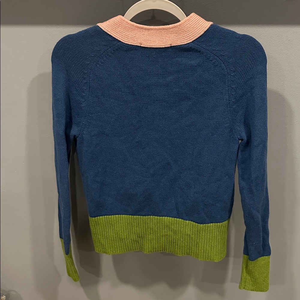 Boden Blue, Pink, and Green Cardigan - Picture 9 of 10